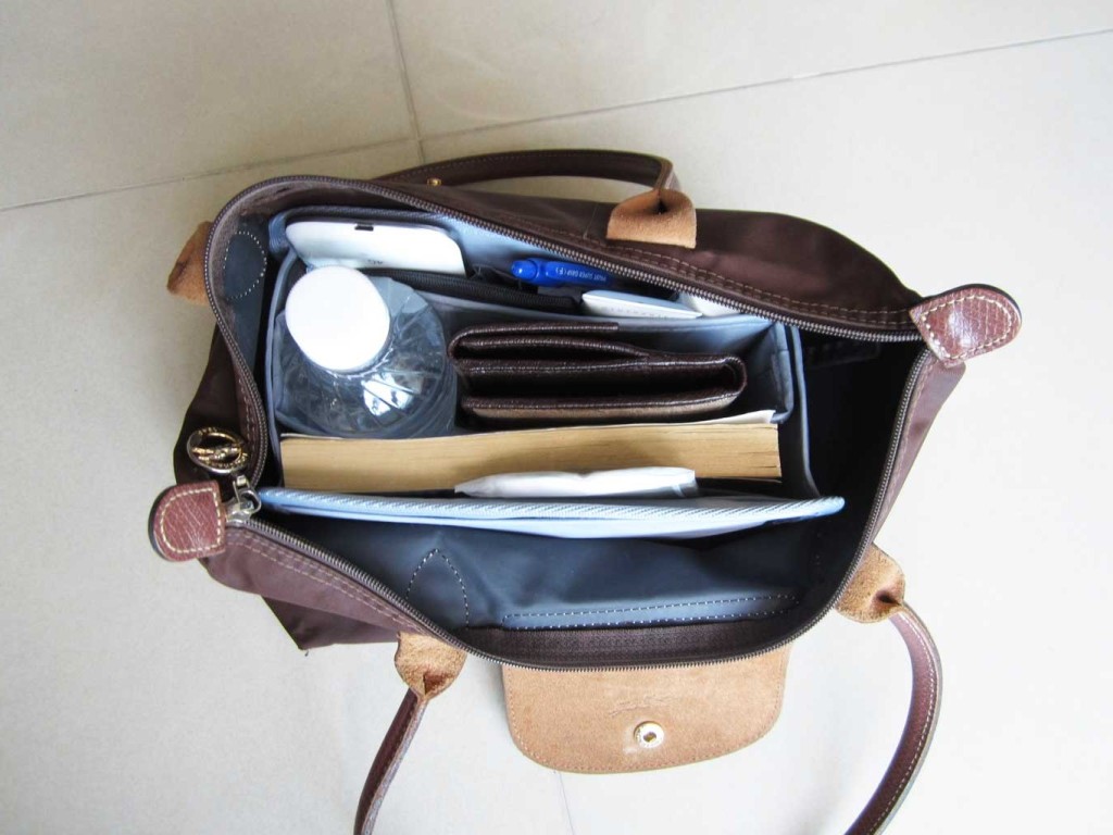 longchamp le pliage medium long handle