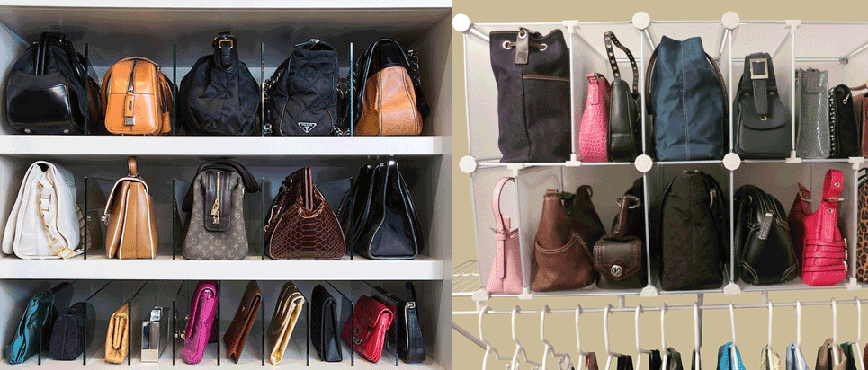 Purse Storage Purse Organizer for Closet, Clear Handbag Storage Dust Cover  Bag Transparent Handbag Organizer Wallet Storage Bag