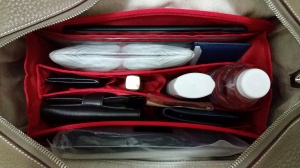 Hermes Victoria II 35 tote fitted with Purse Organizer Insert by Cloversac