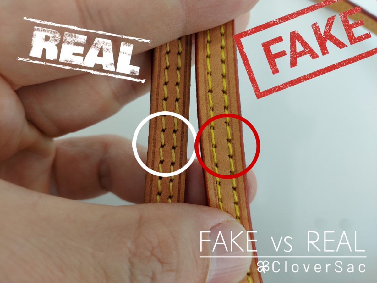 lv neverfull real vs fake red｜TikTok Search