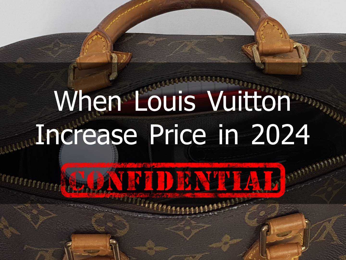 ALL YOU NEED TO KNOW ABOUT THE LOUIS VUITTON PRICE INCREASE